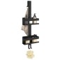 vidaXL Estante colgante de ducha acero inox cepillado 304 negro mate vidaXL Estante colgante de ducha acero inox cepillado 304 negro mate
