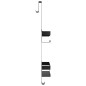 vidaXL Estante colgante de ducha acero inox cepillado 304 negro mate vidaXL Estante colgante de ducha acero inox cepillado 304 negro mate