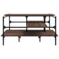 vidaXL Mesa de centro madera ingeniería roble marrón 100x100x48,5 cm