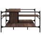 vidaXL Mesa de centro madera ingeniería roble marrón 100x100x48,5 cm