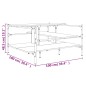 vidaXL Mesa de centro madera ingeniería roble marrón 100x100x48,5 cm