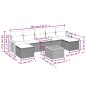vidaXL Set de sofás de jardín 8 piezas y cojines ratán sintético negro vidaXL Set de sofás de jardín 8 piezas y cojines ratán sintético negro