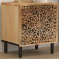 vidaXL Mesita de noche de madera maciza de mango 40x33x46 cm 