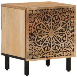 vidaXL Mesita de noche de madera maciza de mango 40x33x46 cm 