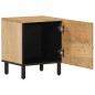 vidaXL Mesita de noche de madera maciza de mango 40x33x46 cm 