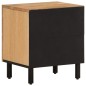 vidaXL Mesita de noche de madera maciza de mango 40x33x46 cm 