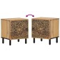vidaXL Mesita de noche de madera maciza de mango 40x33x46 cm 