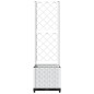 vidaXL Jardinera con enrejado PP blanco 40x40x136 cm vidaXL Jardinera con enrejado PP blanco 40x40x136 cm