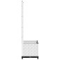 vidaXL Jardinera con enrejado PP blanco 40x40x136 cm vidaXL Jardinera con enrejado PP blanco 40x40x136 cm