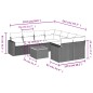 vidaXL Set de muebles de jardín 9 pzas y cojines ratán sintético gris vidaXL Set de muebles de jardín 9 pzas y cojines ratán sintético gris