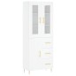 vidaXL Aparador alto madera contrachapada blanco 69,5x34x180 cm vidaXL Aparador alto madera contrachapada blanco 69,5x34x180 cm