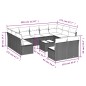 vidaXL Set de sofás de jardín 12 pzas y cojines ratán sintético marrón vidaXL Set de sofás de jardín 12 pzas y cojines ratán sintético marrón