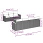 vidaXL Set de sofás de jardín 8 pzas y cojines ratán sintético gris vidaXL Set de sofás de jardín 8 pzas y cojines ratán sintético gris
