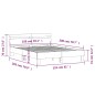 vidaXL Cama con cabecero madera de ingeniería marrón roble 150x200 cm vidaXL Cama con cabecero madera de ingeniería marrón roble 150x200 cm
