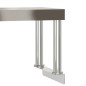 vidaXL Mesa de trabajo para cocina con estante acero inox 110x55x120cm vidaXL Mesa de trabajo para cocina con estante acero inox 110x55x120cm