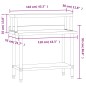 vidaXL Mesa de trabajo para cocina con estante acero inox 110x55x120cm vidaXL Mesa de trabajo para cocina con estante acero inox 110x55x120cm