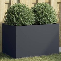 vidaXL Jardinera de acero laminado en frío antracita 62x40x39 cm