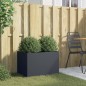 vidaXL Jardinera de acero laminado en frío antracita 62x40x39 cm vidaXL Jardinera de acero laminado en frío antracita 62x40x39 cm