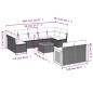vidaXL Set de sofás de jardín 10 pzas cojines ratán sintético negro vidaXL Set de sofás de jardín 10 pzas cojines ratán sintético negro