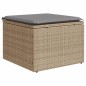 vidaXL Set sofás de jardín con cojines 13 pzas ratán sintético beige