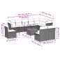 vidaXL Set de sofás de jardín 11 pzas y cojines ratán sintético negro vidaXL Set de sofás de jardín 11 pzas y cojines ratán sintético negro