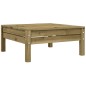 vidaXL Taburete de jardín con cojín madera de pino impregnada vidaXL Taburete de jardín con cojín madera de pino impregnada