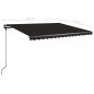 vidaXL Toldo de pie manual retráctil gris antracita 400x350 cm vidaXL Toldo de pie manual retráctil gris antracita 400x350 cm