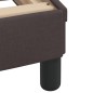 vidaXL Estructura de cama con cabecero de tela marrón oscuro 90x200 cm vidaXL Estructura de cama con cabecero de tela marrón oscuro 90x200 cm