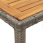 vidaXL Set comedor de jardín 5 piezas con cojines ratán sintético gris vidaXL Set comedor de jardín 5 piezas con cojines ratán sintético gris