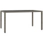 vidaXL Set comedor de jardín 5 piezas con cojines ratán sintético gris