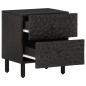vidaXL Mesitas de noche 2 uds madera maciza de mango negro 40x33x46 cm vidaXL Mesitas de noche 2 uds madera maciza de mango negro 40x33x46 cm