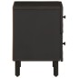 vidaXL Mesitas de noche 2 uds madera maciza de mango negro 40x33x46 cm vidaXL Mesitas de noche 2 uds madera maciza de mango negro 40x33x46 cm