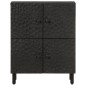 vidaXL Aparador madera maciza de mango negro 60x33x75 cm