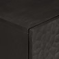 vidaXL Aparador madera maciza de mango negro 60x33x75 cm