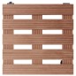vidaXL Soportes con ruedas para plantas 4 uds marrón WPC 30x30x7,5 cm vidaXL Soportes con ruedas para plantas 4 uds marrón WPC 30x30x7,5 cm