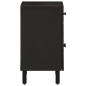 vidaXL Mesita de noche madera maciza de mango negra 50x33x60 cm vidaXL Mesita de noche madera maciza de mango negra 50x33x60 cm