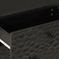 vidaXL Mesita de noche madera maciza de mango negra 50x33x60 cm vidaXL Mesita de noche madera maciza de mango negra 50x33x60 cm