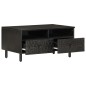 vidaXL Mesa de centro madera maciza de mango negra 80x54x40 cm vidaXL Mesa de centro madera maciza de mango negra 80x54x40 cm