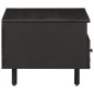 vidaXL Mesa de centro madera maciza de mango negra 80x54x40 cm vidaXL Mesa de centro madera maciza de mango negra 80x54x40 cm