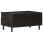 vidaXL Mesa de centro madera maciza de mango negra 80x54x40 cm vidaXL Mesa de centro madera maciza de mango negra 80x54x40 cm