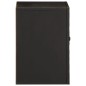 vidaXL Armario de baño de pared madera maciza mango negro 38x33x48 cm vidaXL Armario de baño de pared madera maciza mango negro 38x33x48 cm