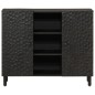 vidaXL Aparador madera maciza de mango negro 90x33x75 cm