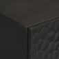 vidaXL Aparador madera maciza de mango negro 90x33x75 cm