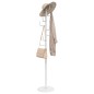 vidaXL Perchero de hierro con recubrimiento en polvo blanco 183 cm vidaXL Perchero de hierro con recubrimiento en polvo blanco 183 cm