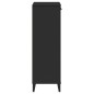 vidaXL Mueble zapatero VIKEN madera maciza de pino negro vidaXL Mueble zapatero VIKEN madera maciza de pino negro