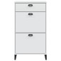 vidaXL Mueble zapatero VIKEN madera maciza de pino blanco vidaXL Mueble zapatero VIKEN madera maciza de pino blanco