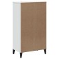 vidaXL Mueble zapatero VIKEN madera maciza de pino blanco vidaXL Mueble zapatero VIKEN madera maciza de pino blanco