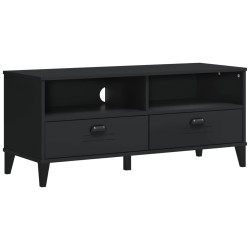 vidaXL Mueble de TV VIKEN madera maciza de pino negro