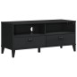 vidaXL Mueble de TV VIKEN madera maciza de pino negro