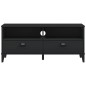 vidaXL Mueble de TV VIKEN madera maciza de pino negro